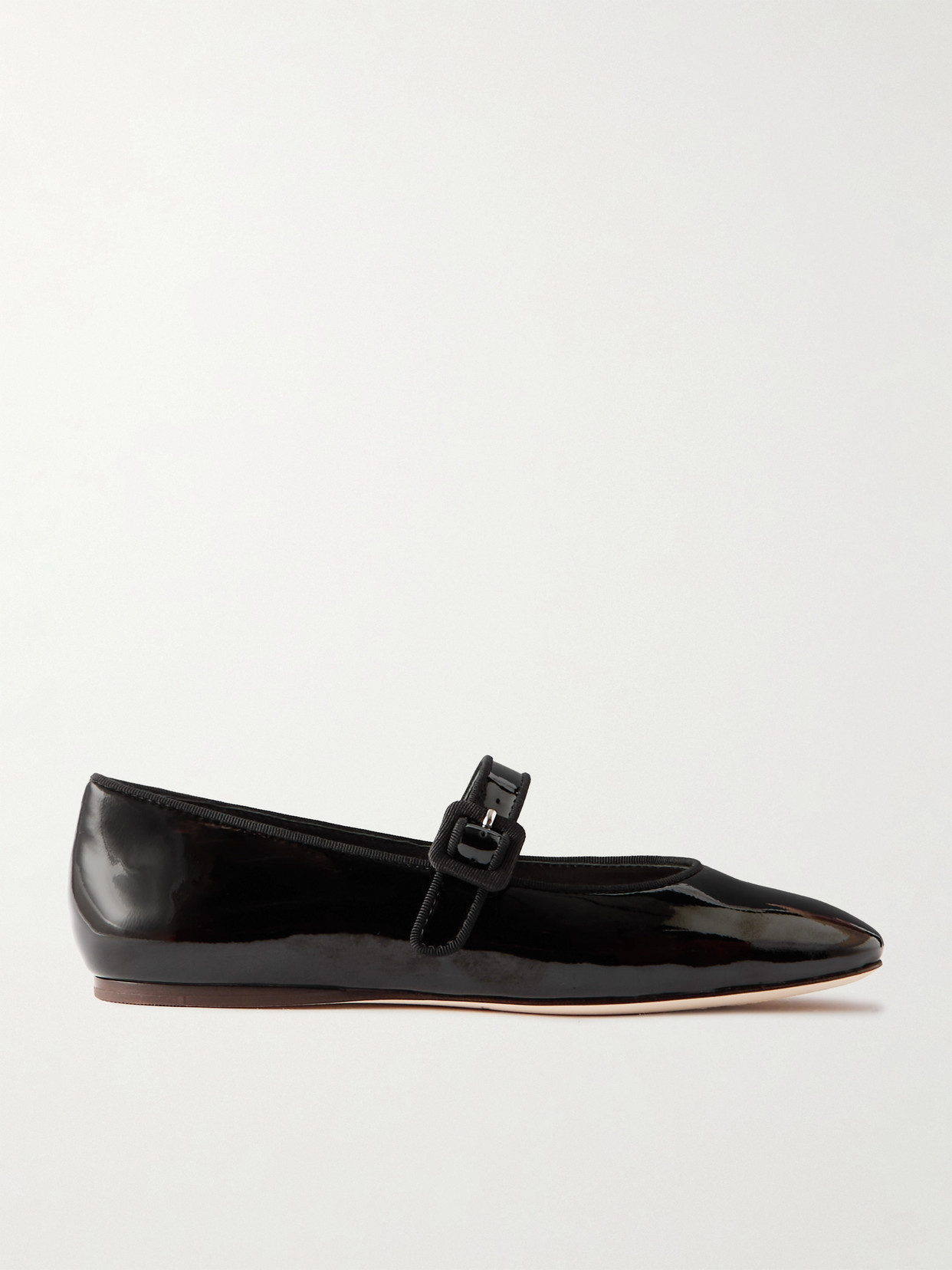 Loeffler Randall Ginger Patent-leather Mary Jane Ballet Flats In Black