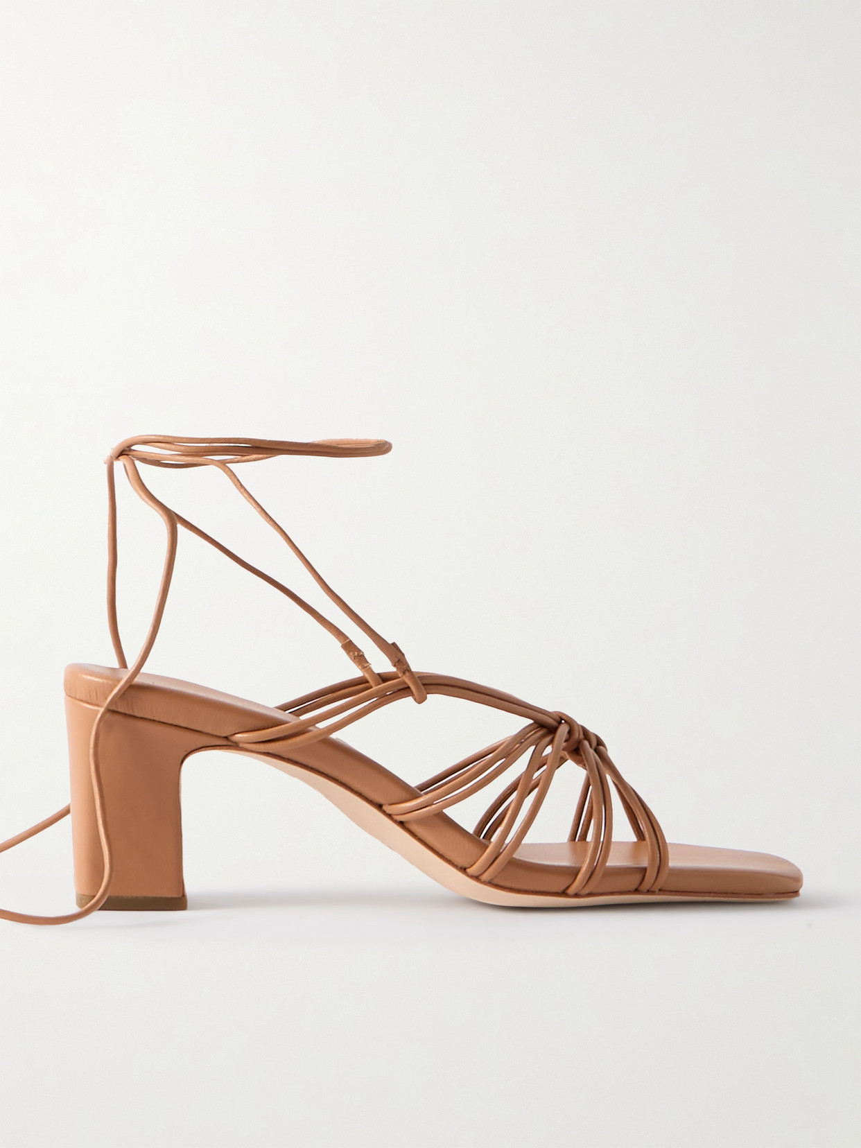 Loeffler Randall Ryder Leather Sandals In Brown