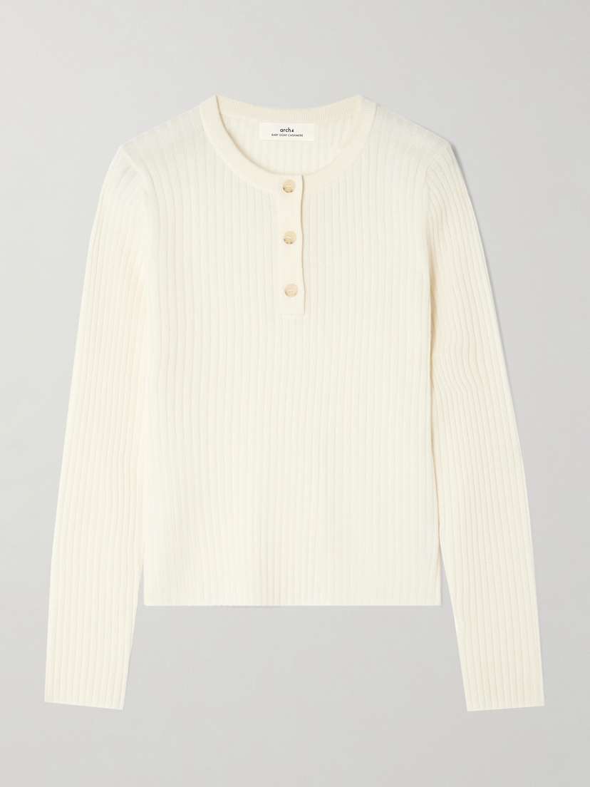 Arch4 + Net Sustain Noa Ribbed Cashmere Top