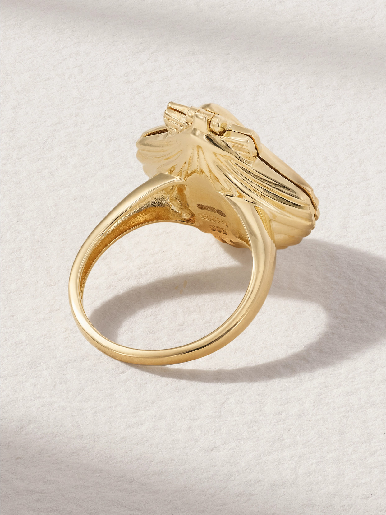 Mateo Lady Venus 14-karat Gold, Diamond And Pearl Ring In Gold