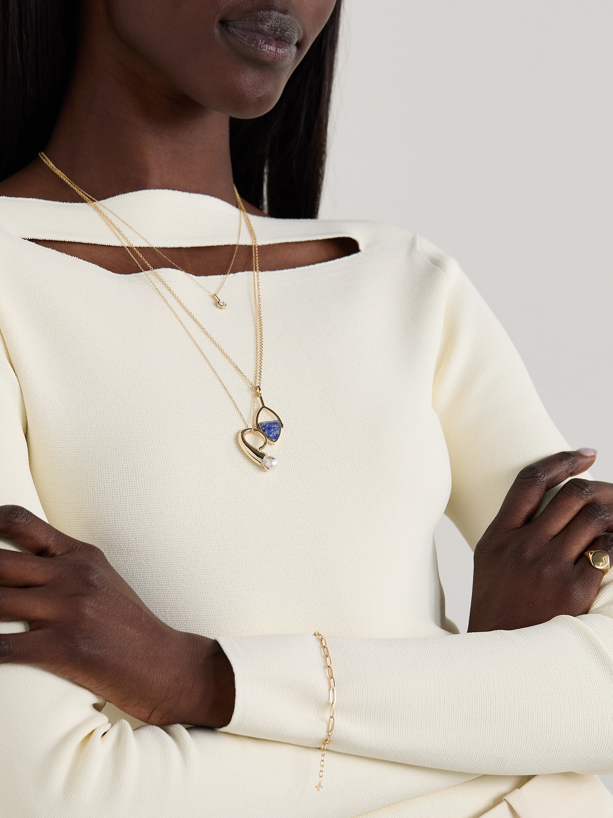 Mateo 14-karat Gold Diamond Necklace In Gold