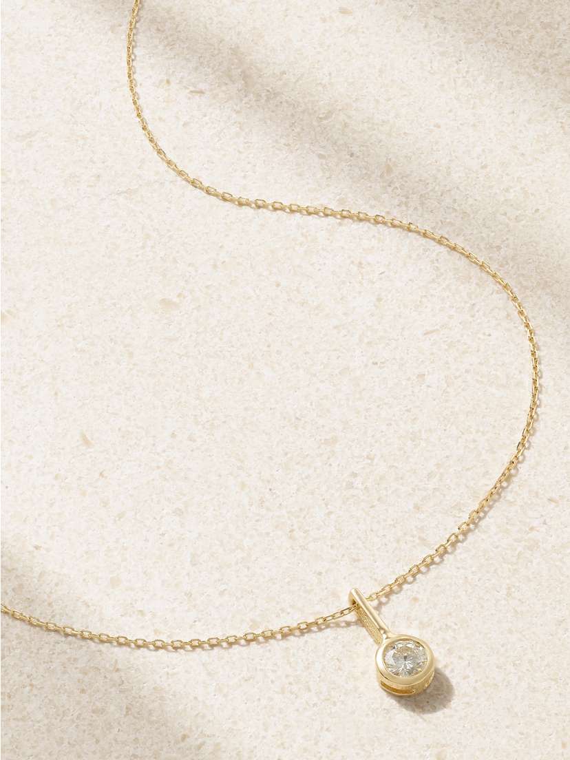 Mateo 14-karat Gold Diamond Necklace
