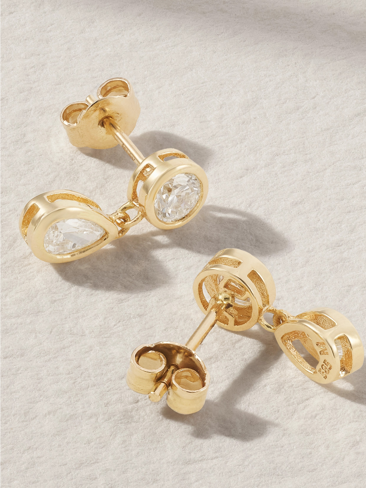 Mateo 14-karat Gold Diamond Earrings In Gold
