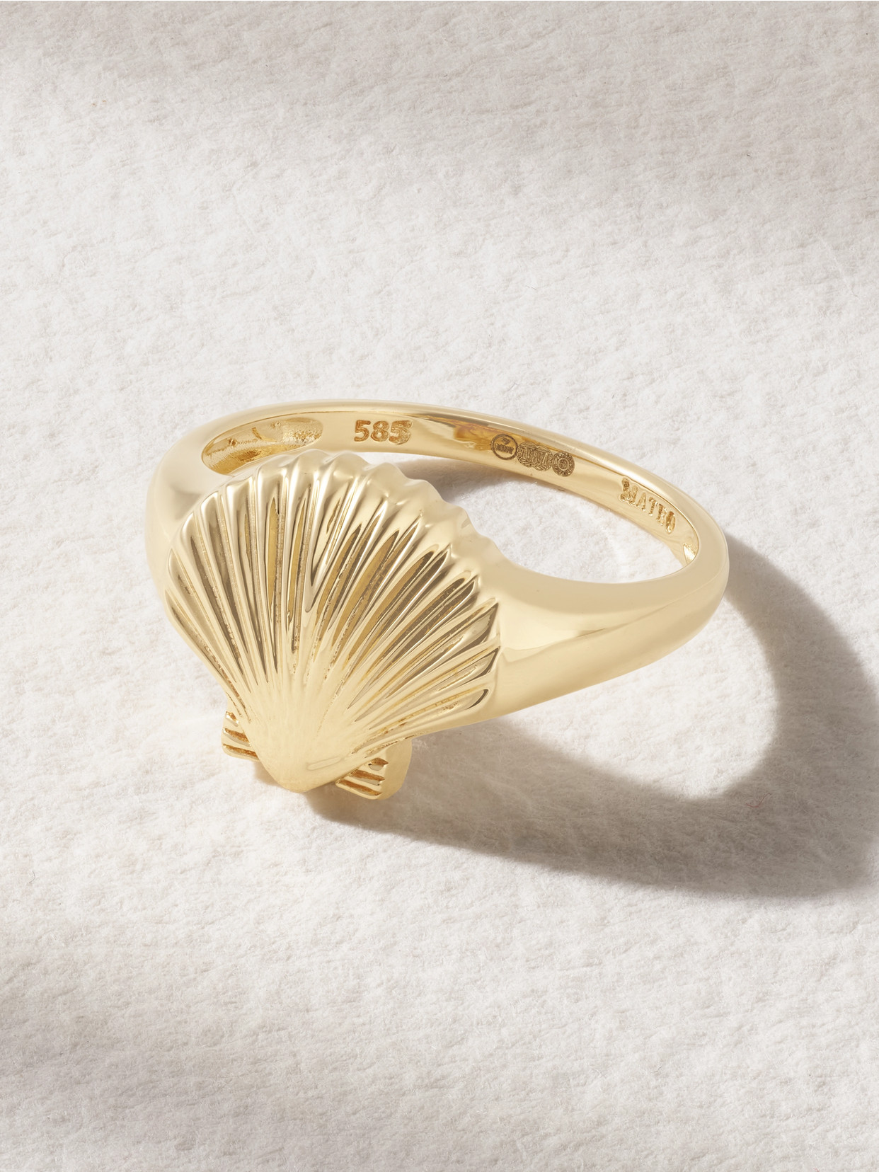Mateo - Venus 14-karat Gold Signet Ring - 5