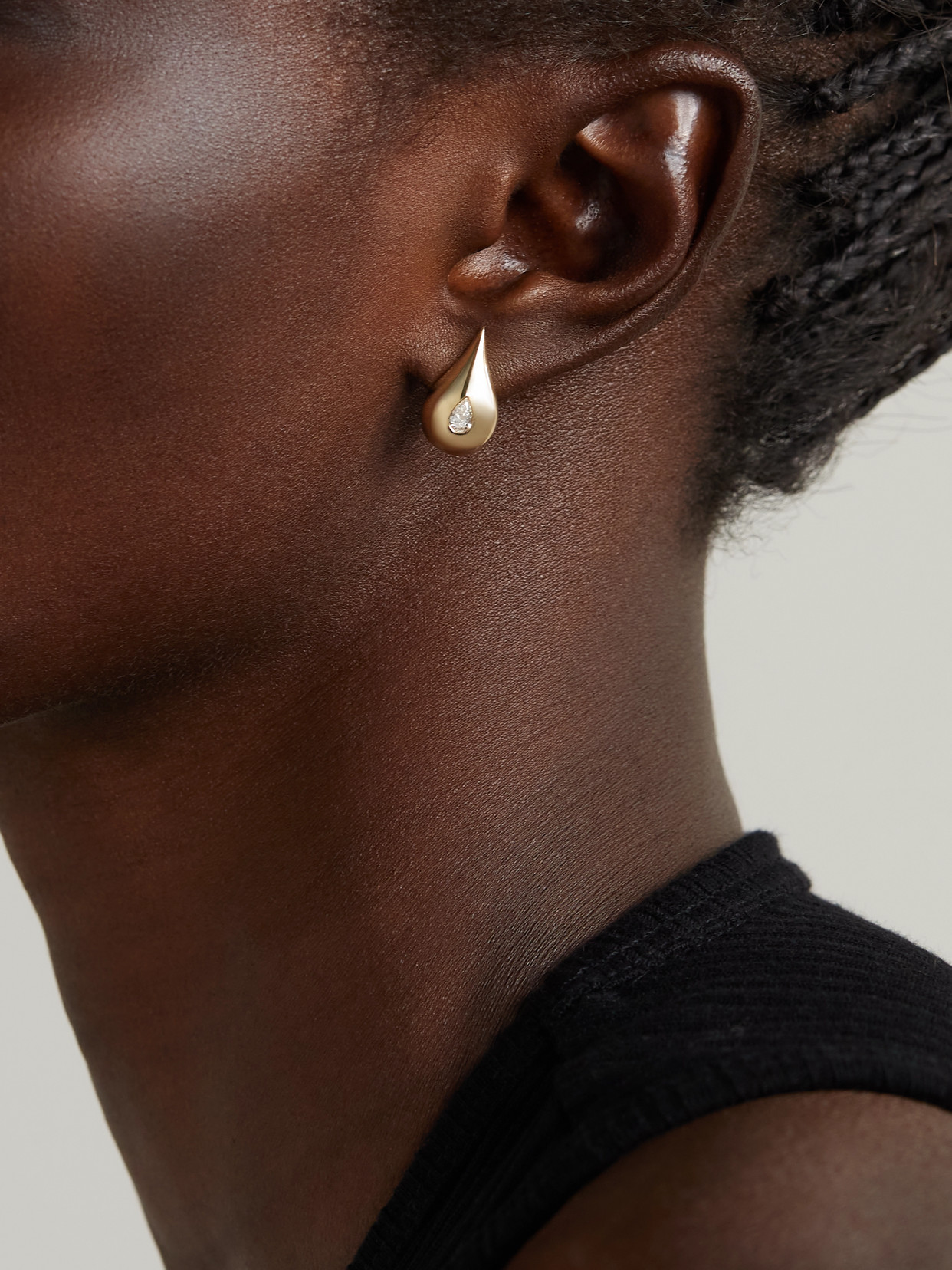 Mateo Water Droplet 14-karat Gold Diamond Earrings In Gold