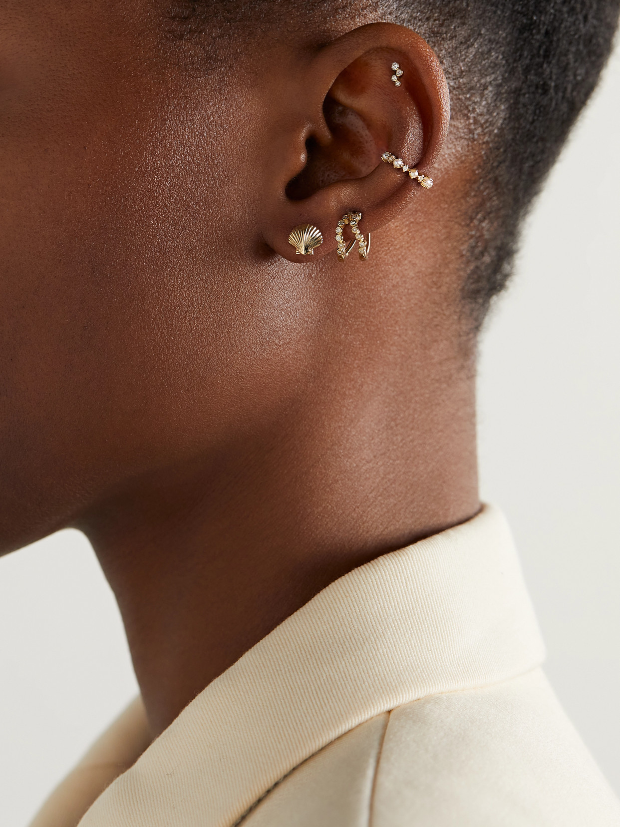 Mateo Mini Venus 14-karat Gold Earrings In Gold