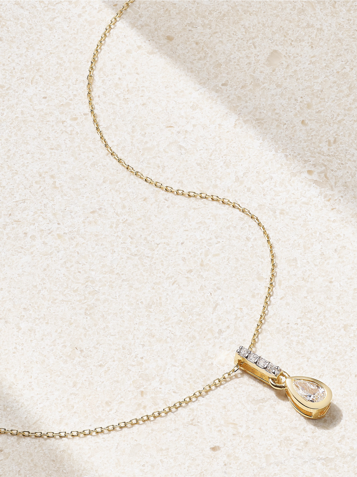 Mateo 14-karat Gold Diamond Necklace