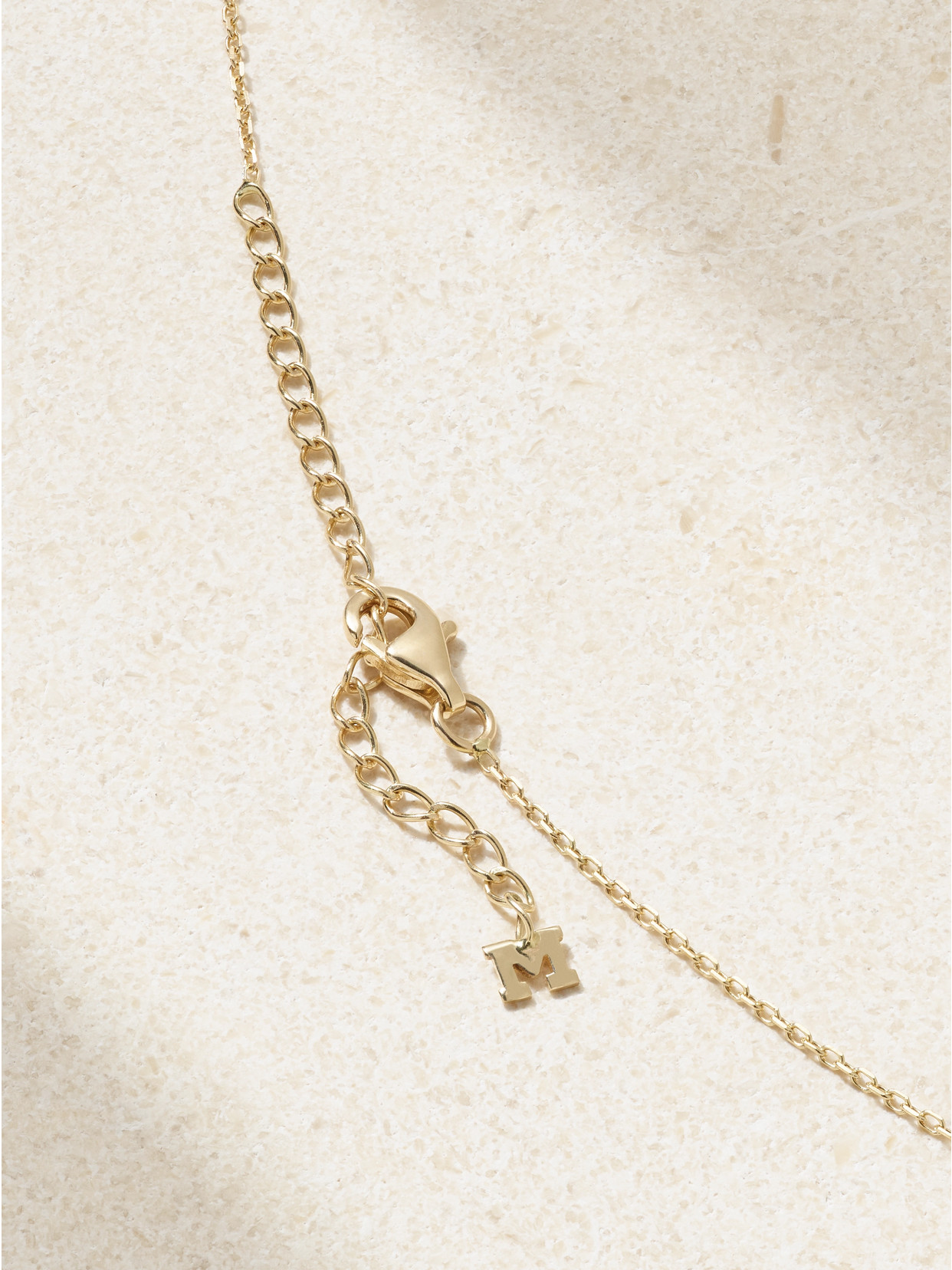 Mateo Drizzle 14-karat Gold, Diamond And Pearl Necklace In Gold