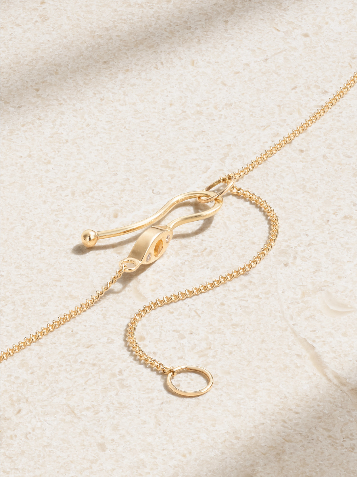 Melissa Joy Manning 14-karat Recycled Gold, Diamond And Citrine Necklace In Gold