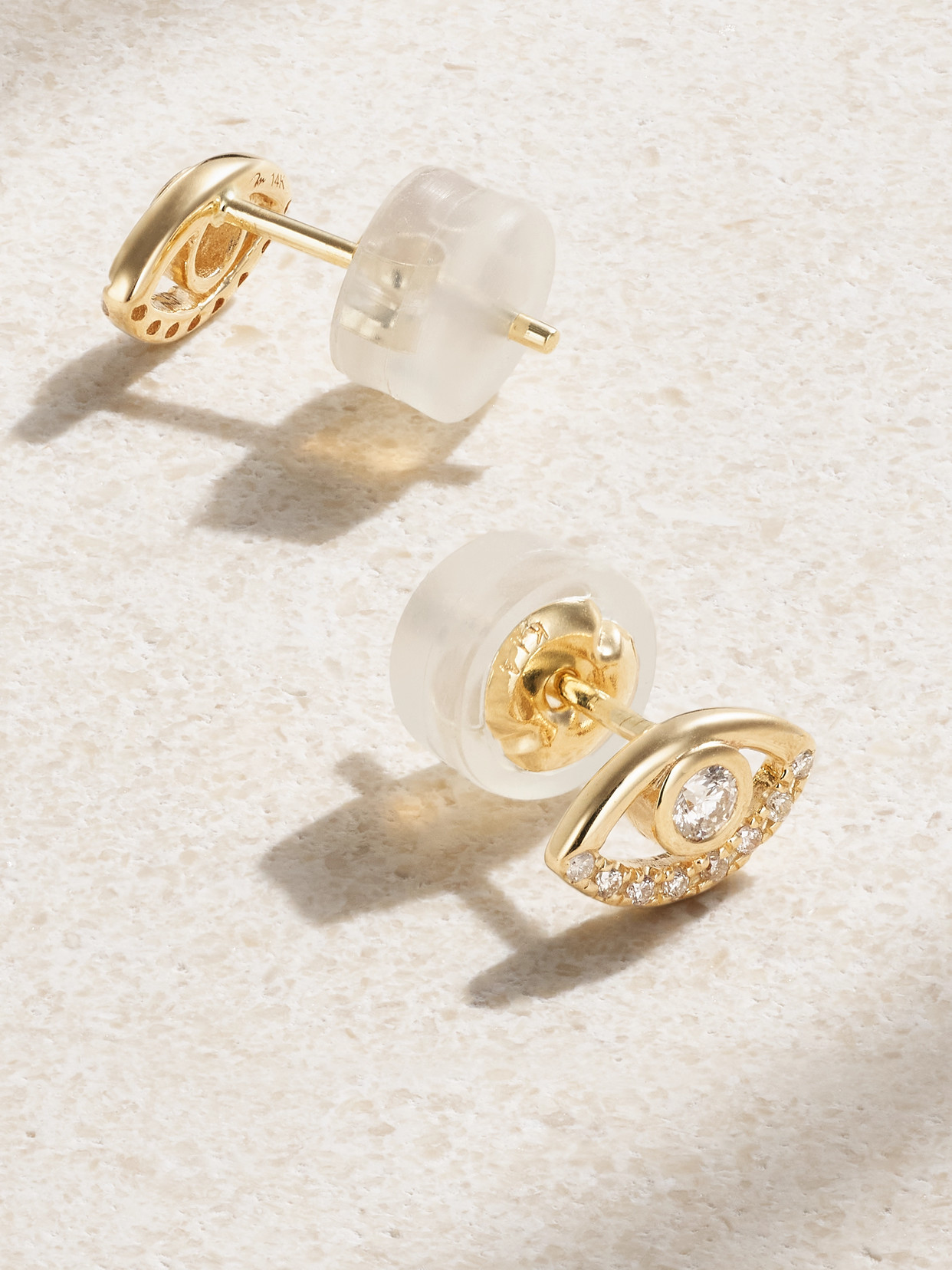 Melissa Joy Manning Wink 14-karat Recycled Gold Diamond Earrings In Gold