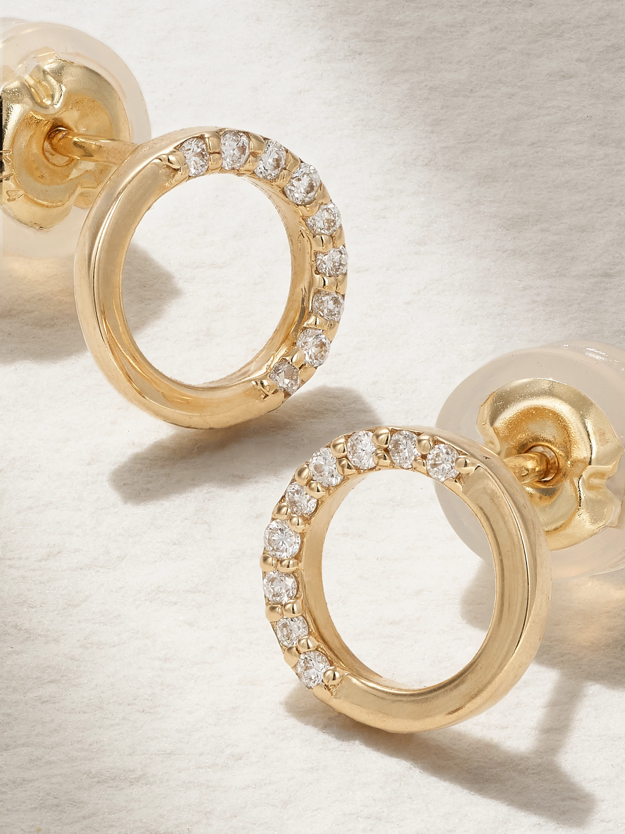 Melissa Joy Manning 14-karat Recycled Gold Diamond Earrings In Gold