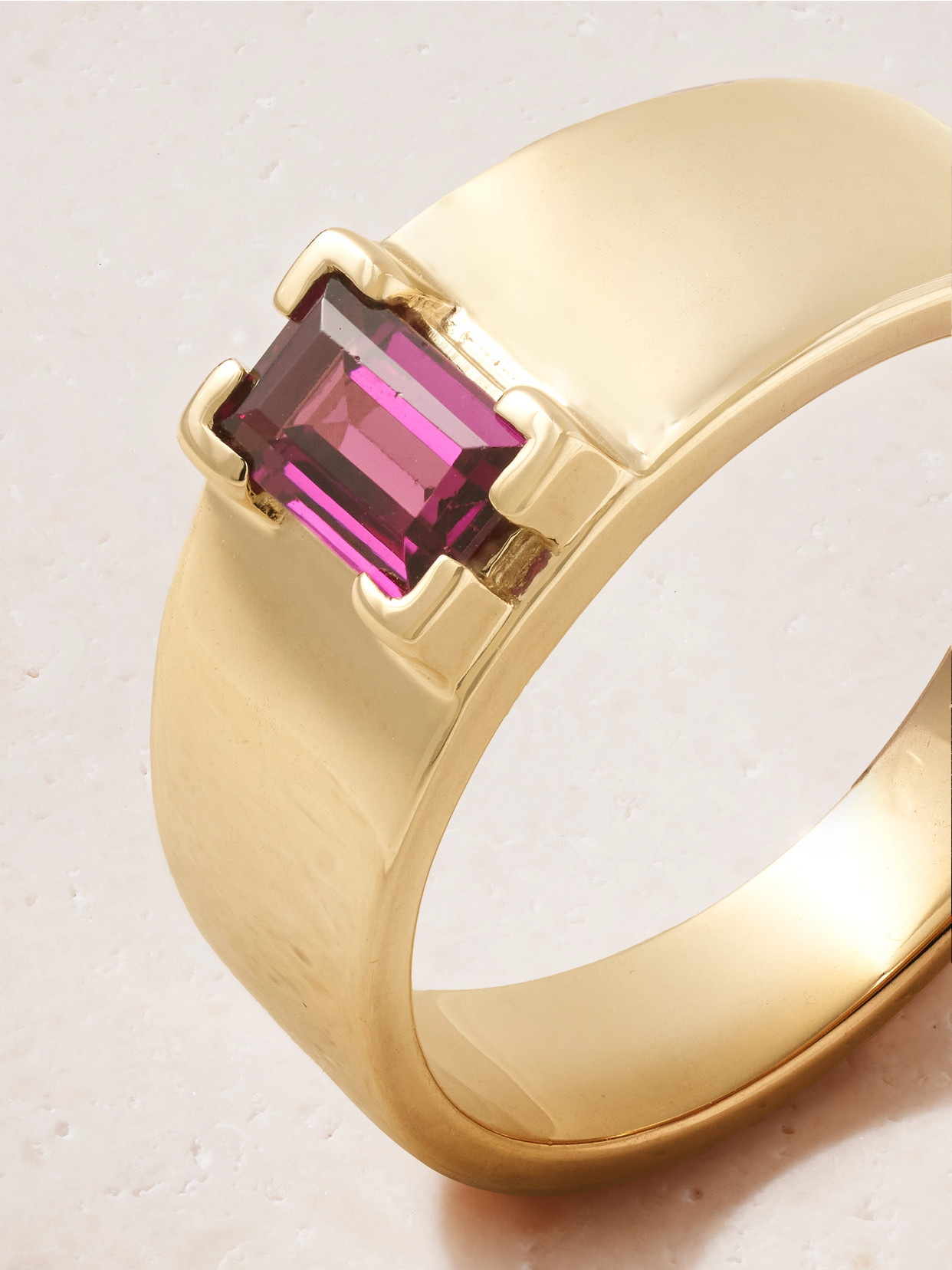 Shop Melissa Joy Manning 14-karat Recycled Gold Rhodolite Ring