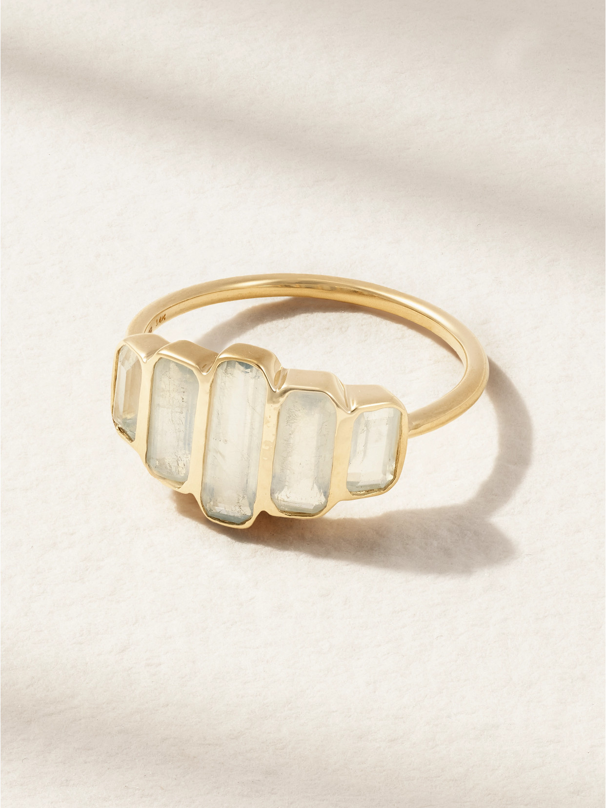 Melissa Joy Manning - Cityscape 14-karat Recycled Gold Aquamarine Ring - 5