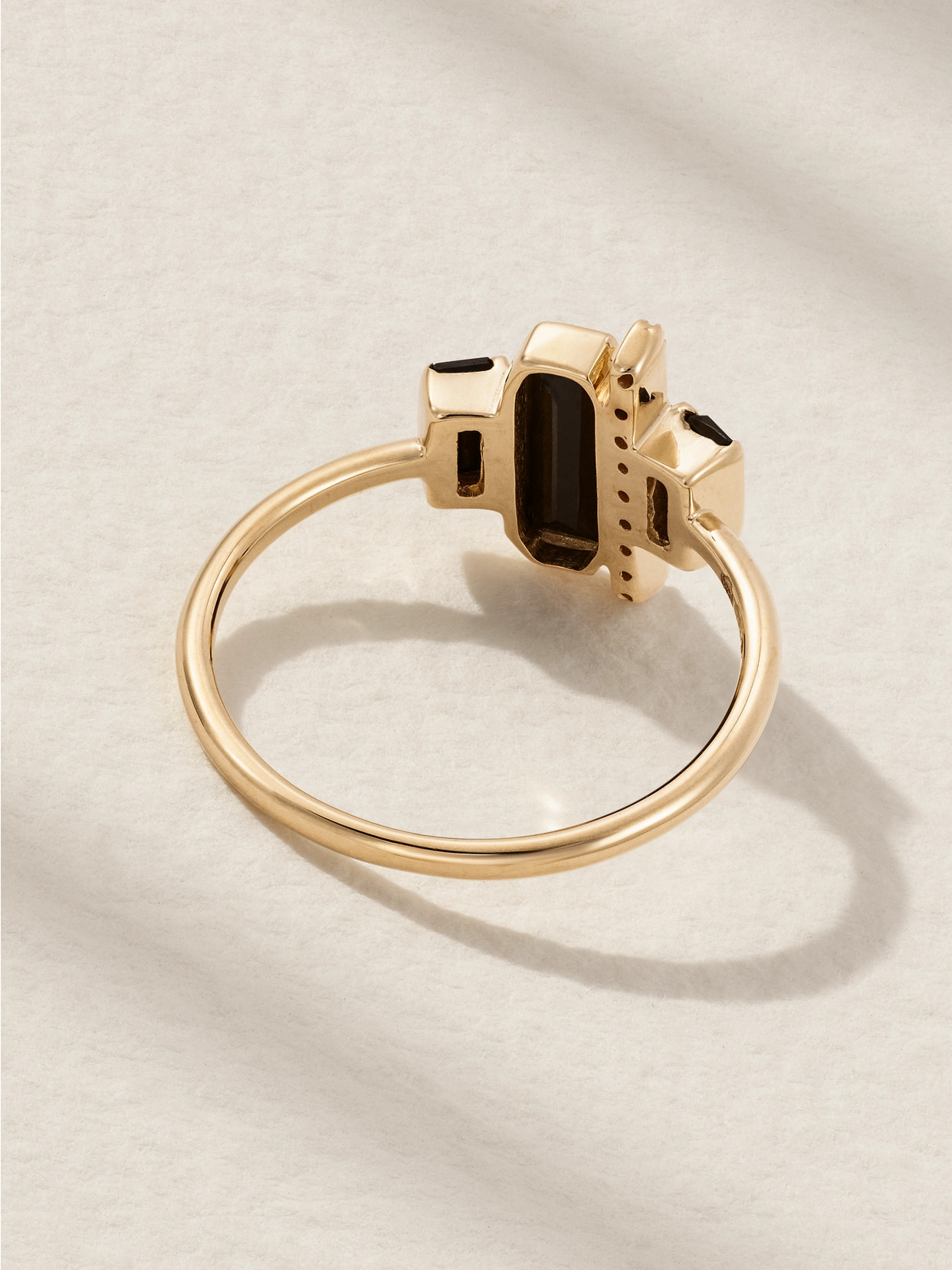 Shop Melissa Joy Manning Cityscape 14-karat Recycled Gold, Spinel And Diamond Ring