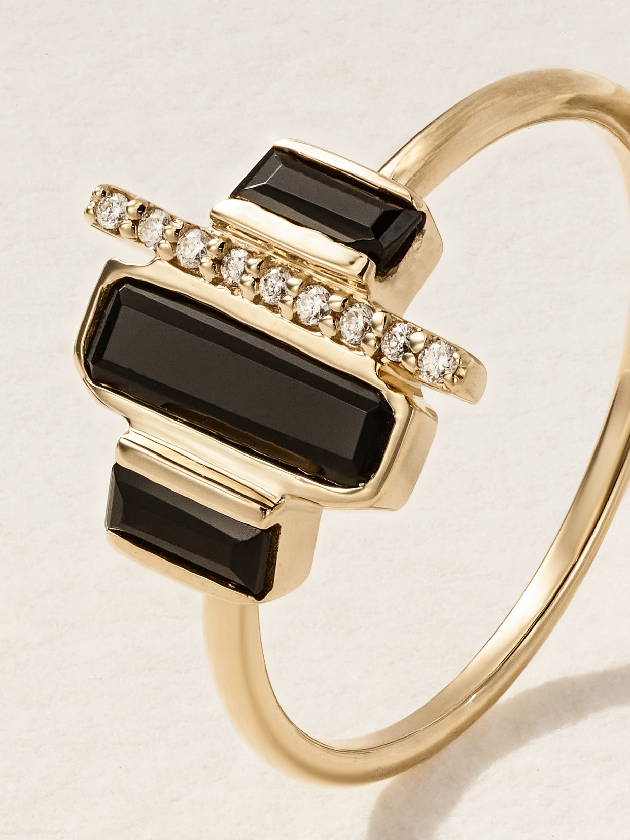 Melissa Joy Manning Cityscape 14-karat Recycled Gold, Spinel And Diamond Ring In Gold