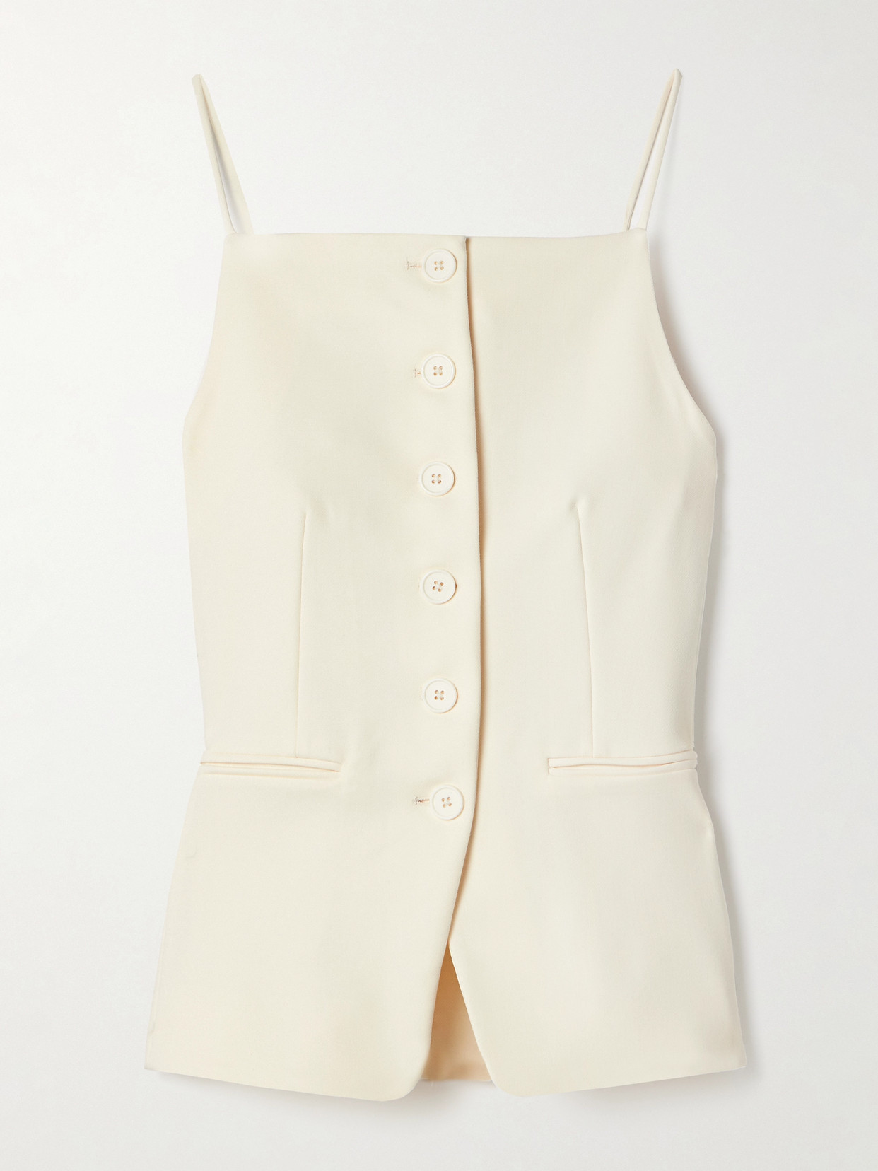 Shop Staud Una Grain De Poudre Tank In Ivory