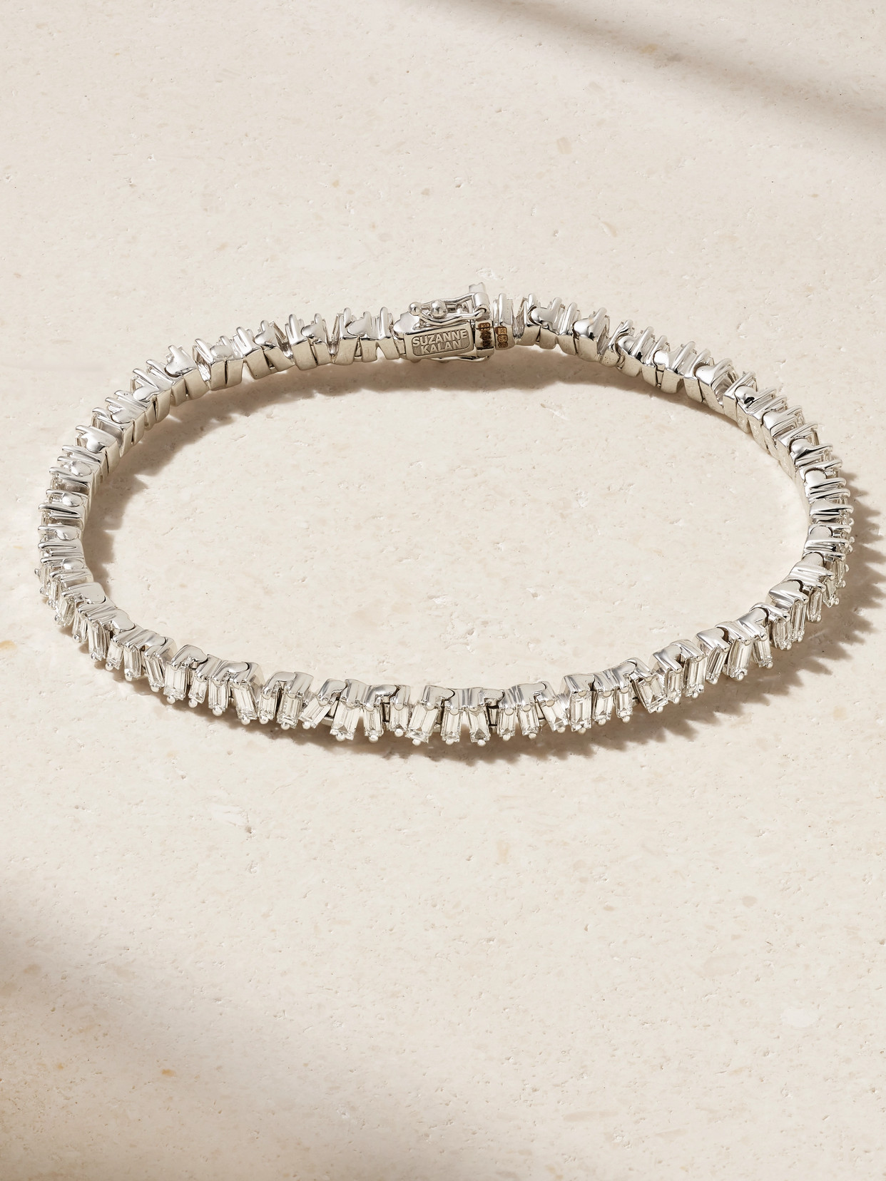 Suzanne Kalan 18-karat White Gold Diamond Tennis Bracelet