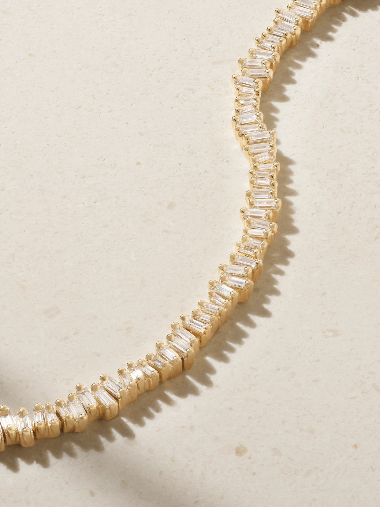 Suzanne Kalan 18-karat Gold Diamond Tennis Bracelet In Gold