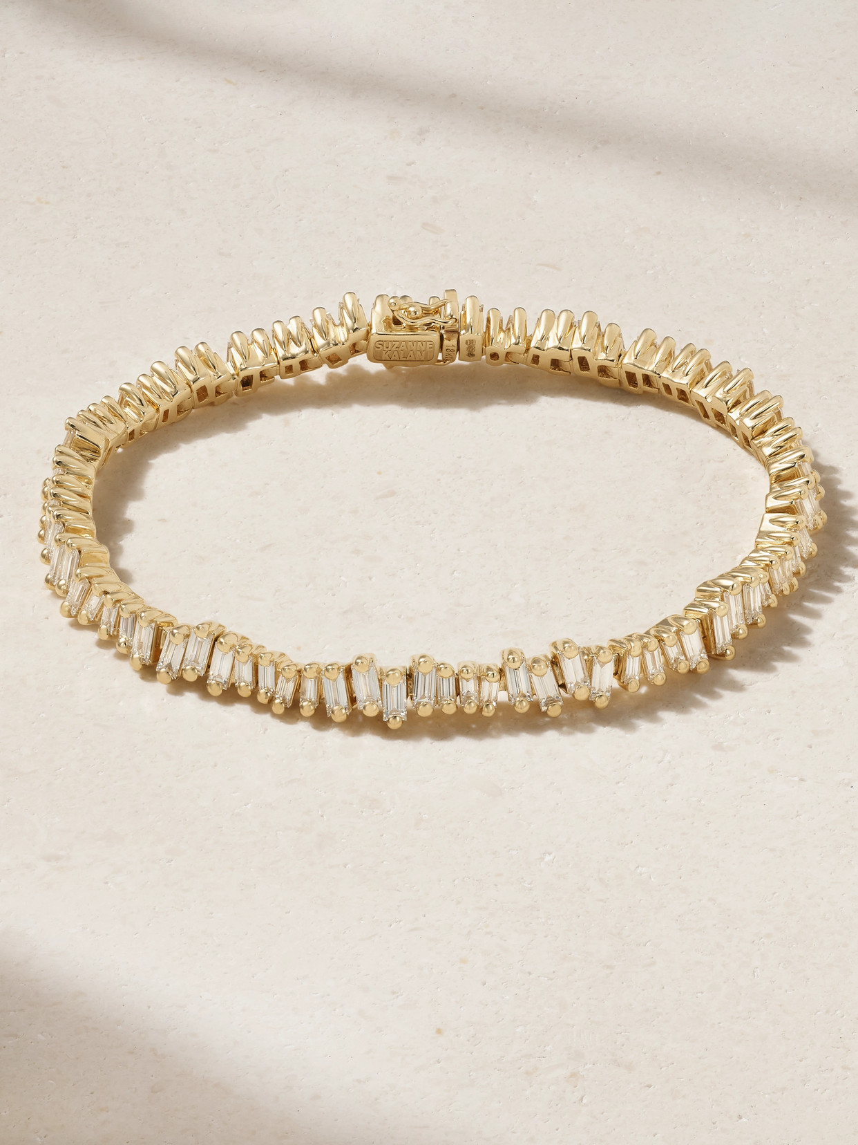 Suzanne Kalan 18-karat Gold Diamond Tennis Bracelet