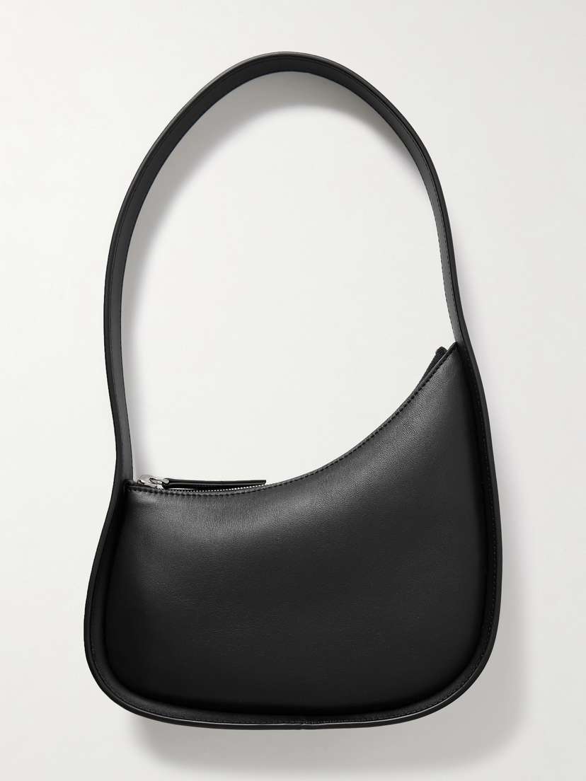 The Row Half Moon Leather Shoulder Bag