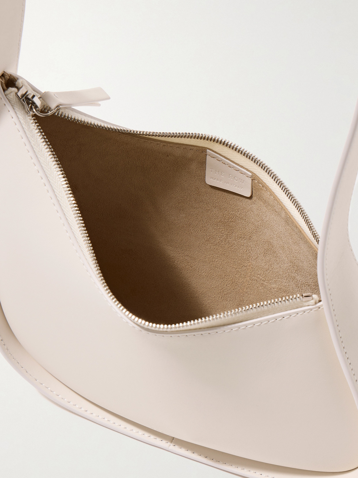 THE ROW HALF MOON LEATHER SHOULDER BAG