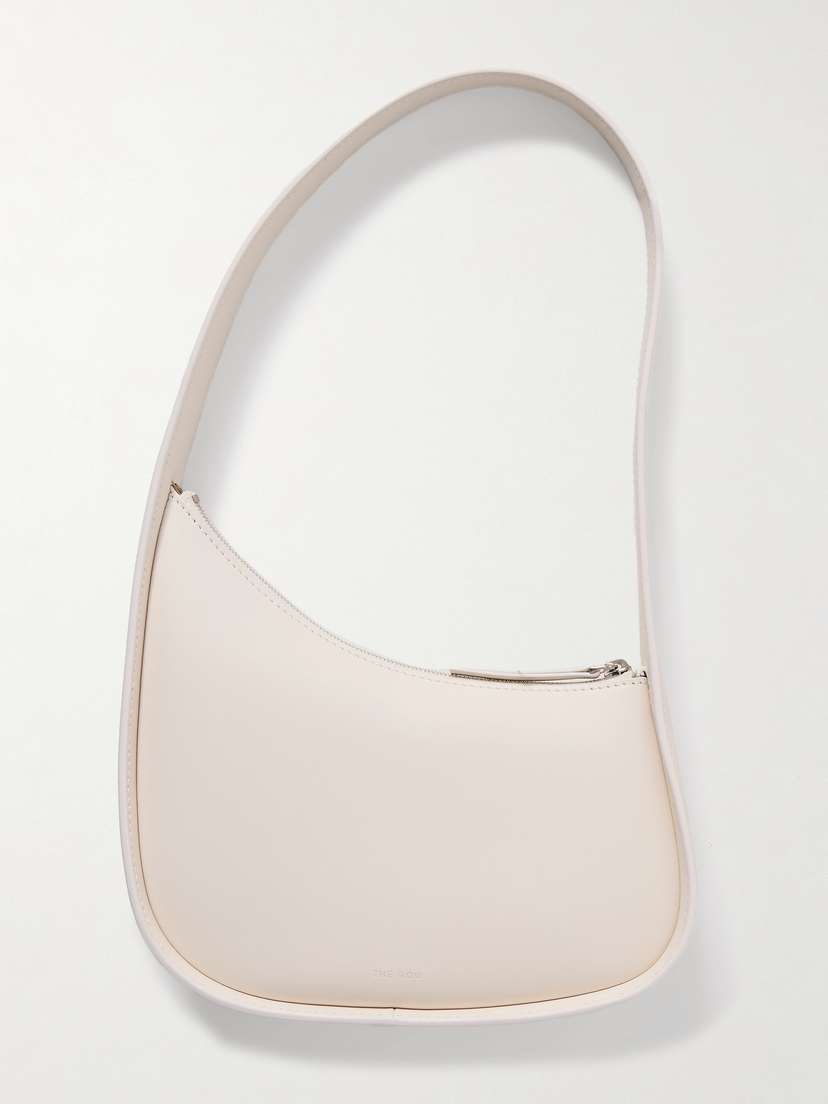 The Row Half Moon Leather Shoulder Bag