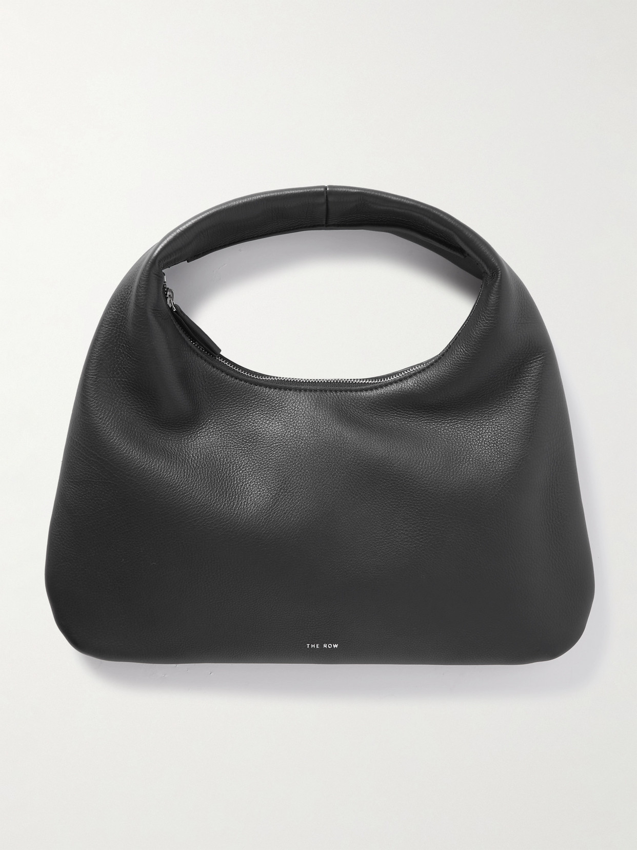 The Row Everyday Small Textured-leather Tote In Black