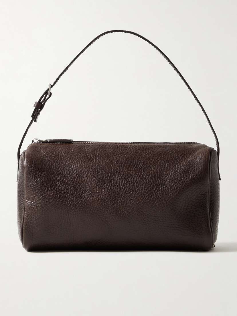 The Row 90s Small Textured-leather Tote