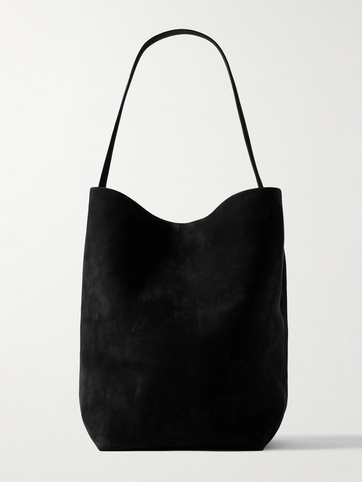 The Row N/s Park Large Suede Tote In Black