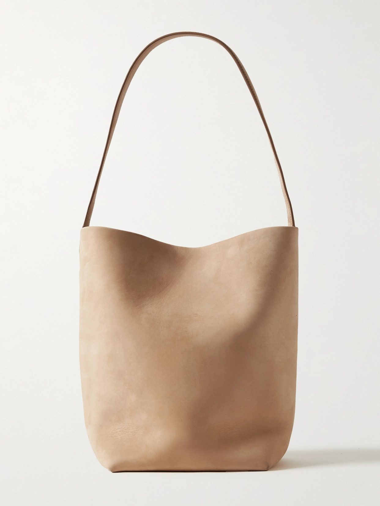 The Row N/s Park Medium Nubuck Tote In Neutrals