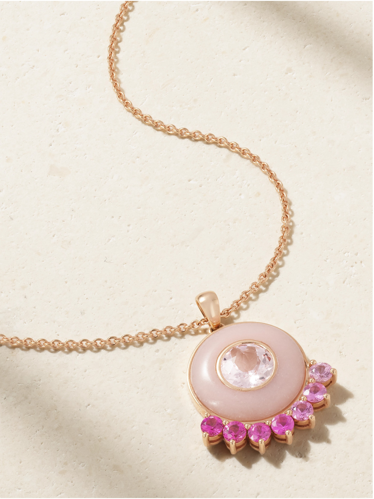 Emily P. Wheeler - + Net Sustain Anna 18-karat Recycled Rose Gold Multi-stone Necklace - One size