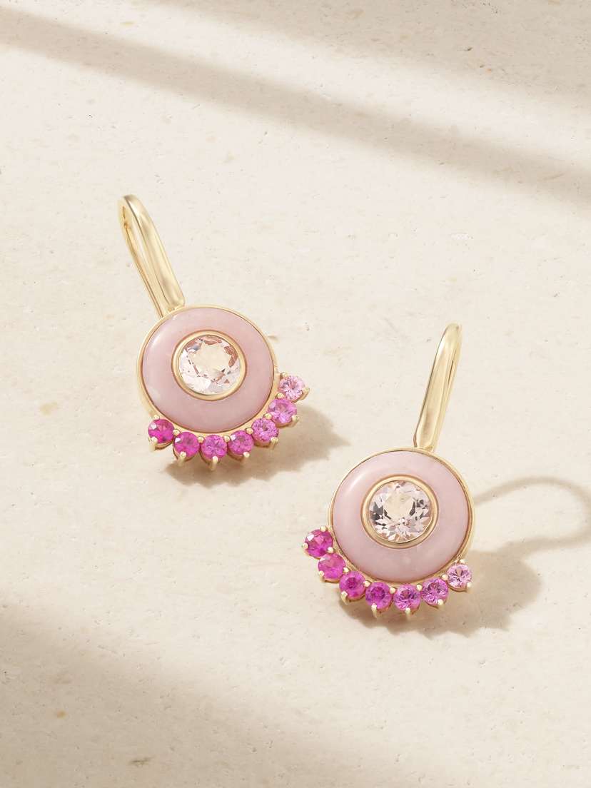 Emily P. Wheeler + Net Sustain Anna 18-karat Recycled Rose Gold Multi-stone Earrings