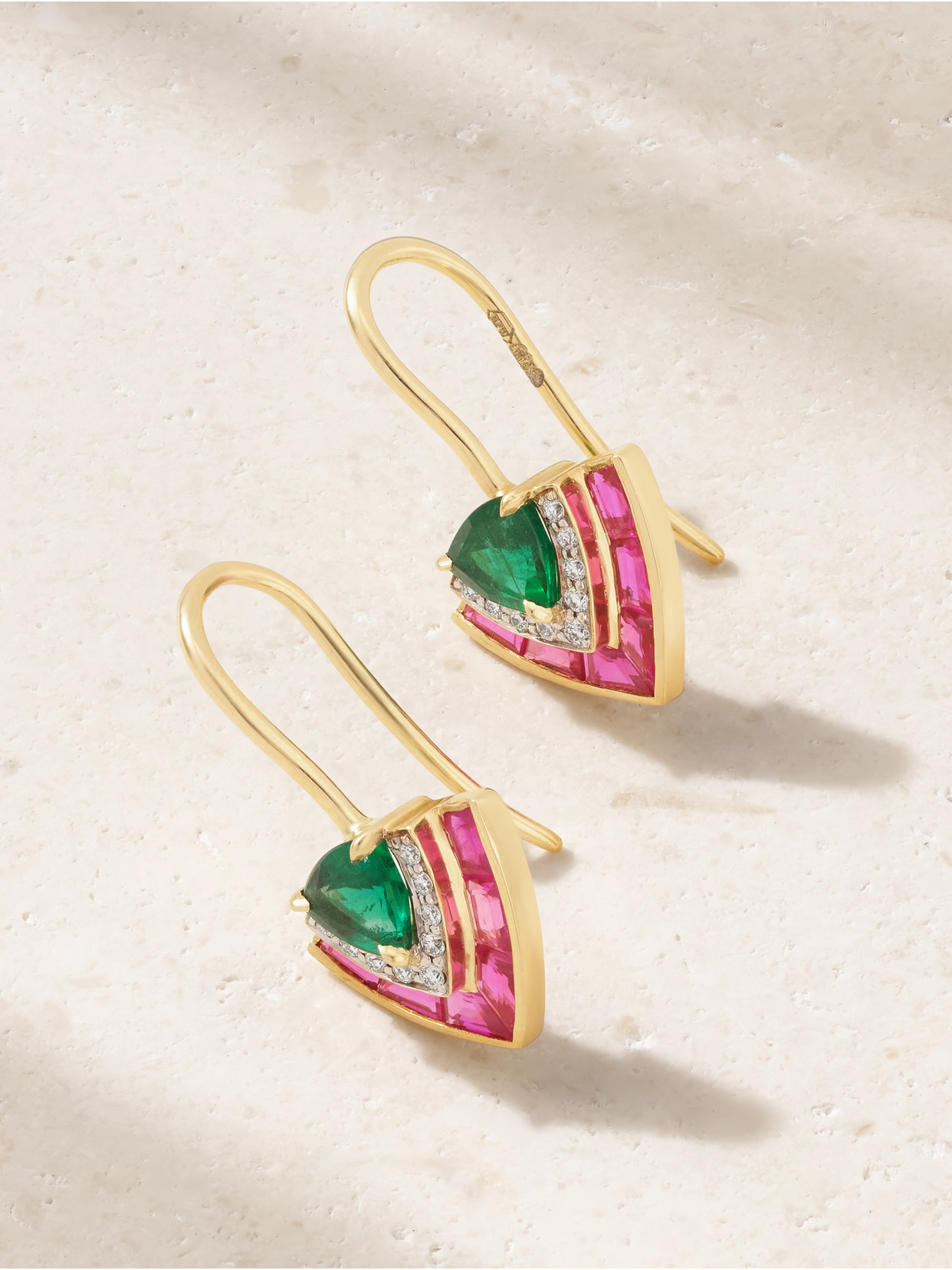 Emily P. Wheeler - + Net Sustain Tiered 18-karat Recycled Gold Multi-stone Earrings - One size