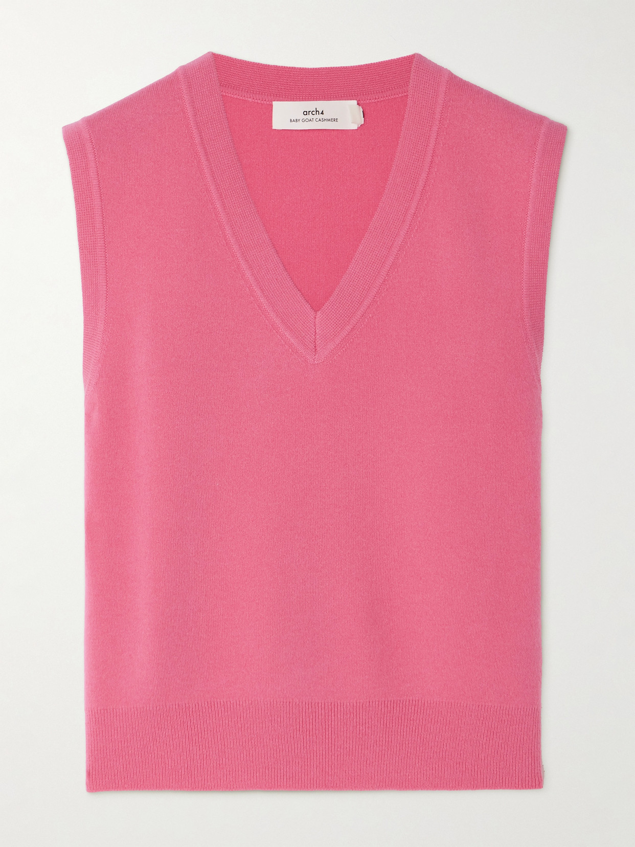 Arch4 + Net Sustain Este Cashmere Waistcoat In Pink