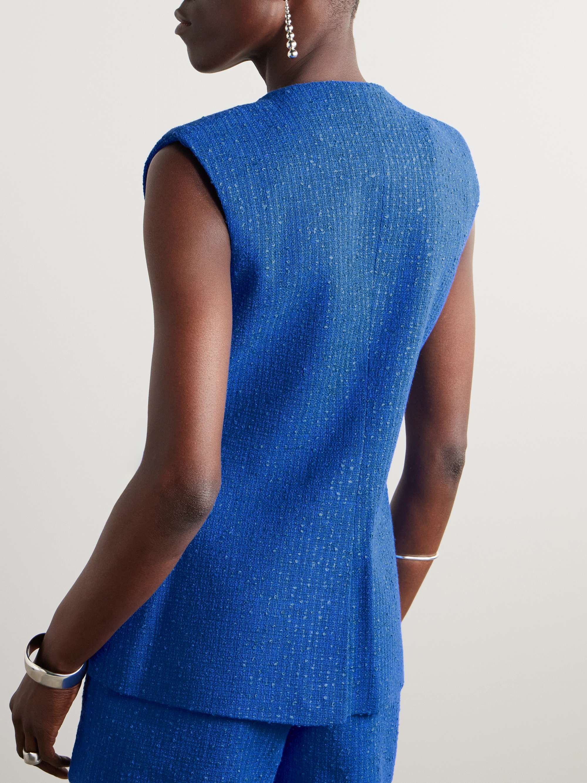 VERONICA BEARD Tamara cotton-blend bouclé-tweed vest | NET-A-PORTER
