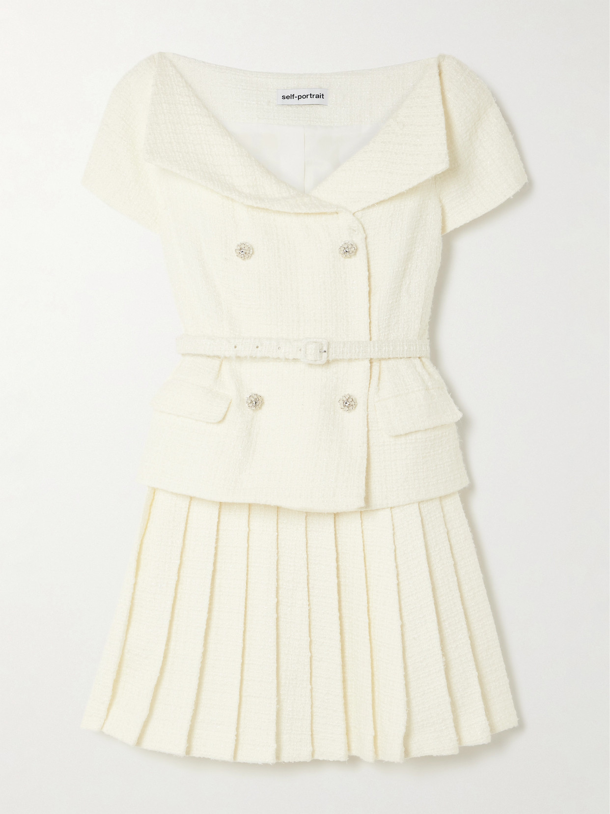 alice and olivia chara mini dress Alice + Olivia Chara Embellished Neckline Mini Dress in Black