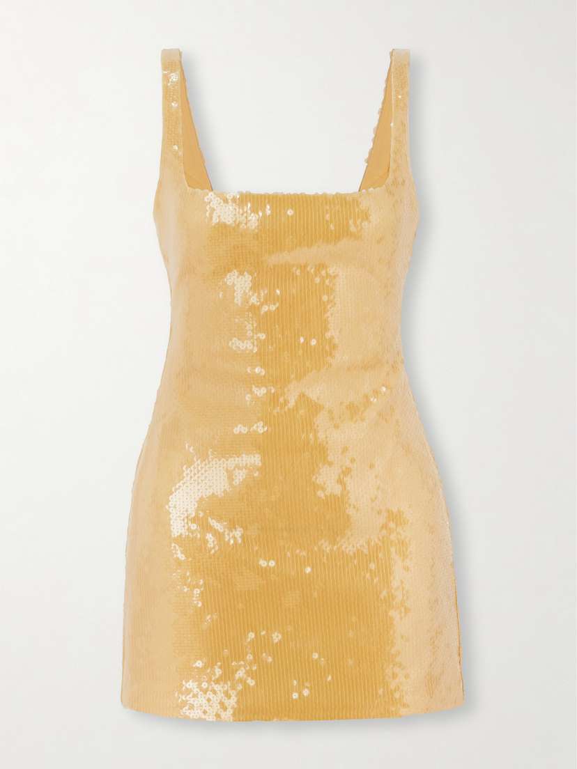 16Arlington Sior Sequined Tulle Mini Dress