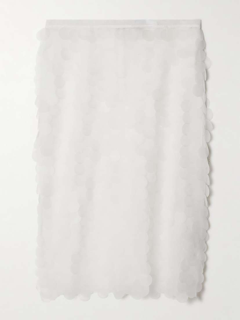 16Arlington Delta Pailette-embellished Tulle Midi Skirt