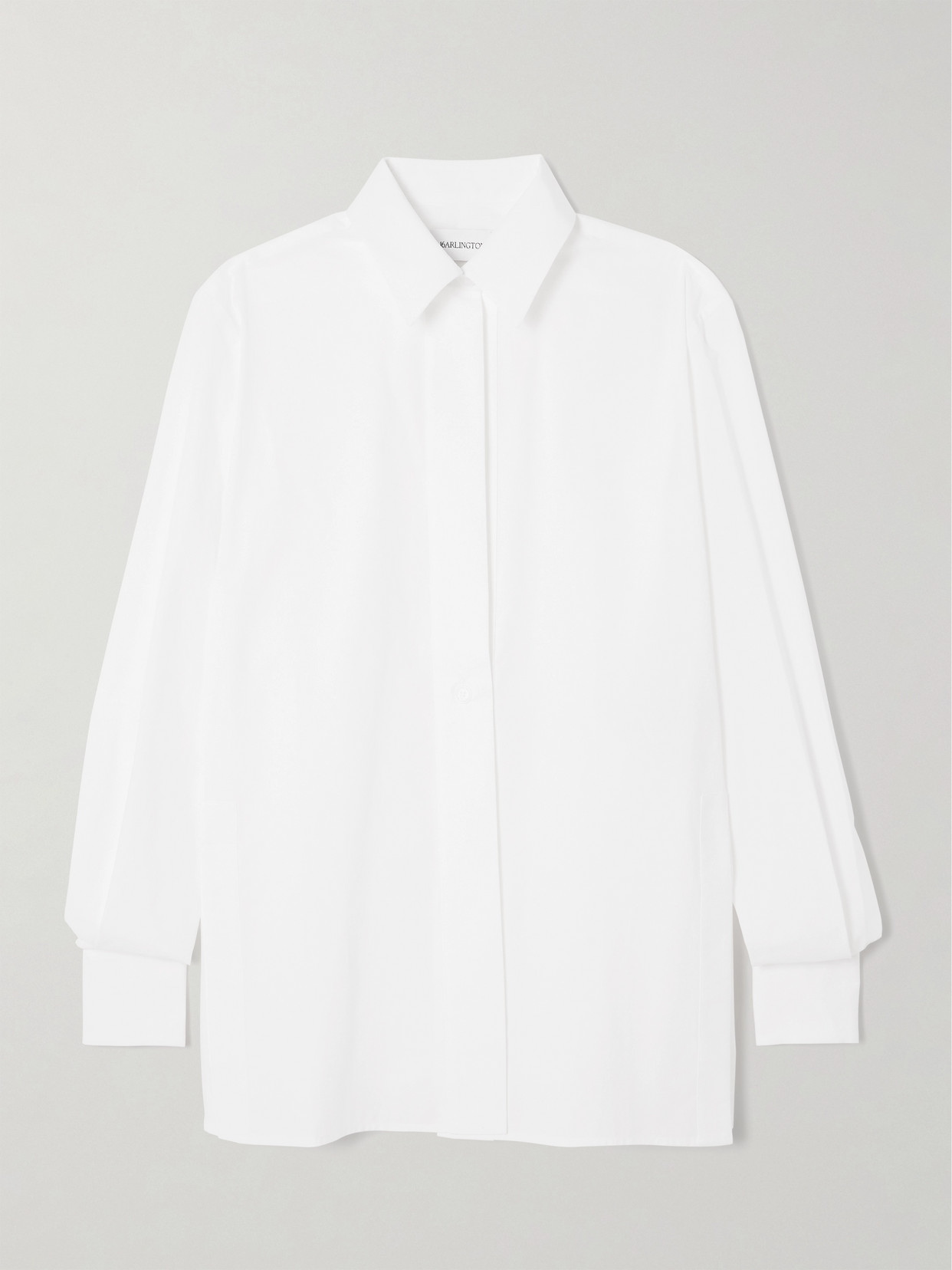 16arlington Teverdi Cotton-poplin Shirt In White