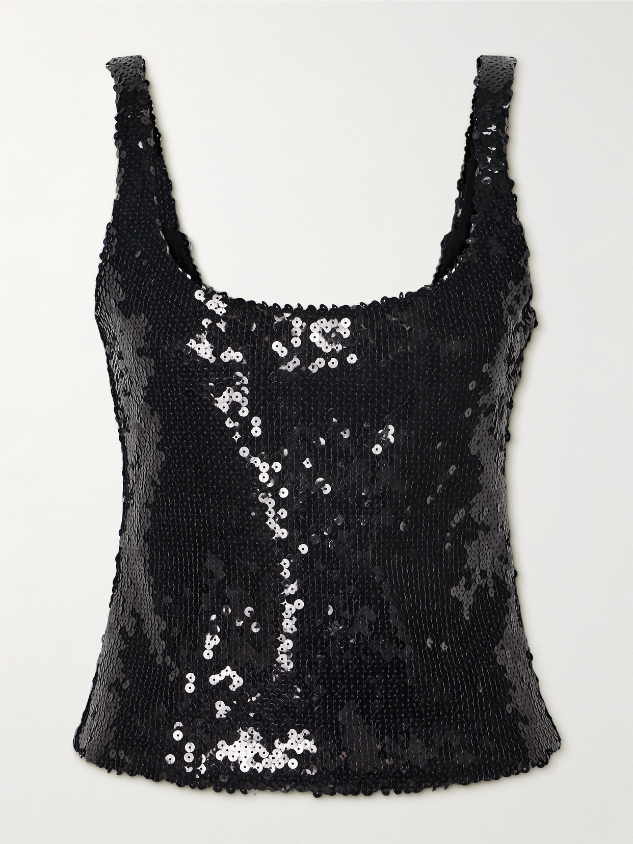 16arlington Hornet Sequined Tulle Tank In Black