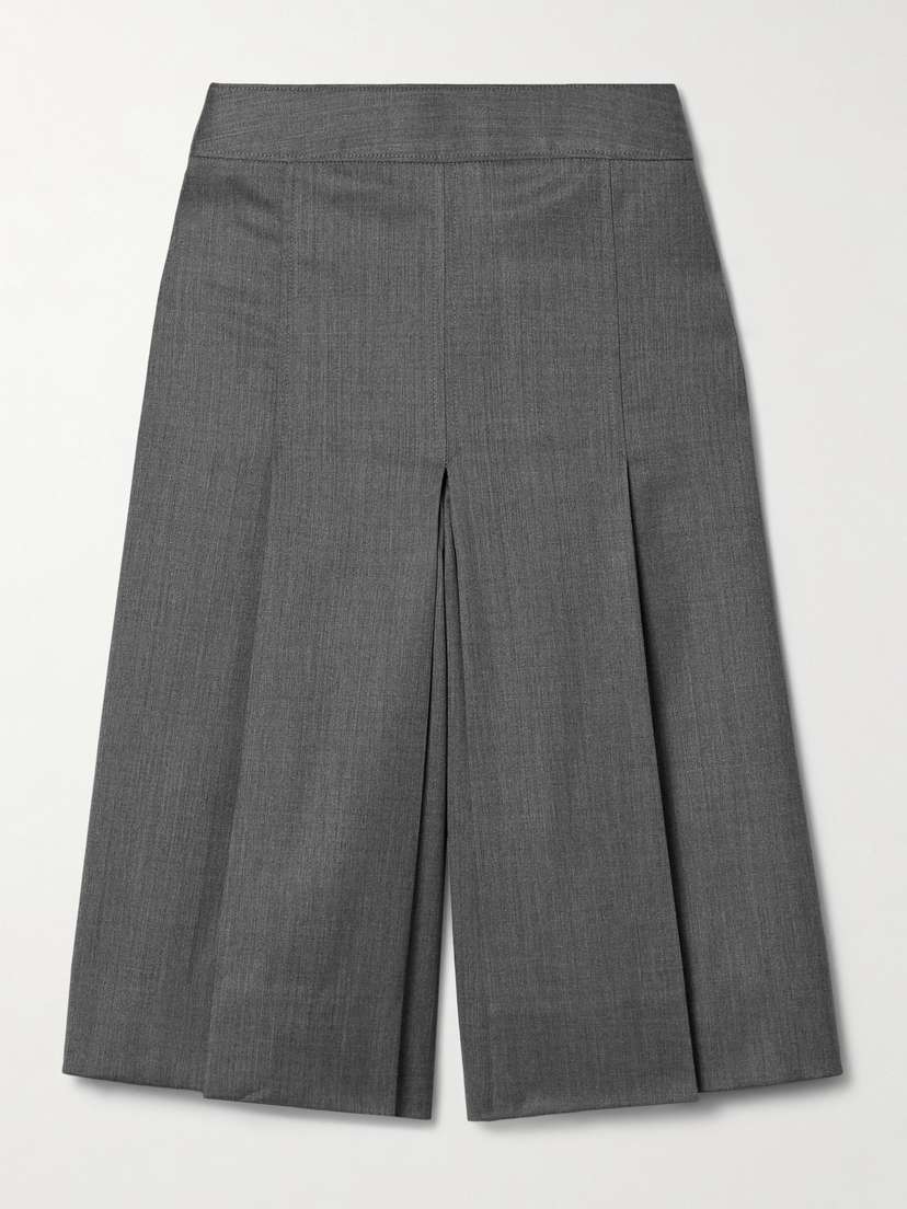 Peter Do Pleated Wool-blend Culottes
