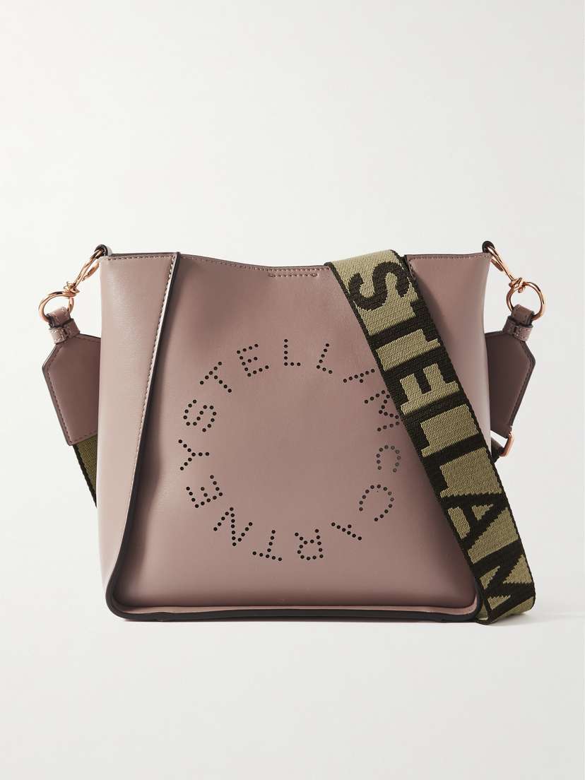 Stella McCartney Mini Perforated Vegetarian Leather Shoulder Bag - - One size