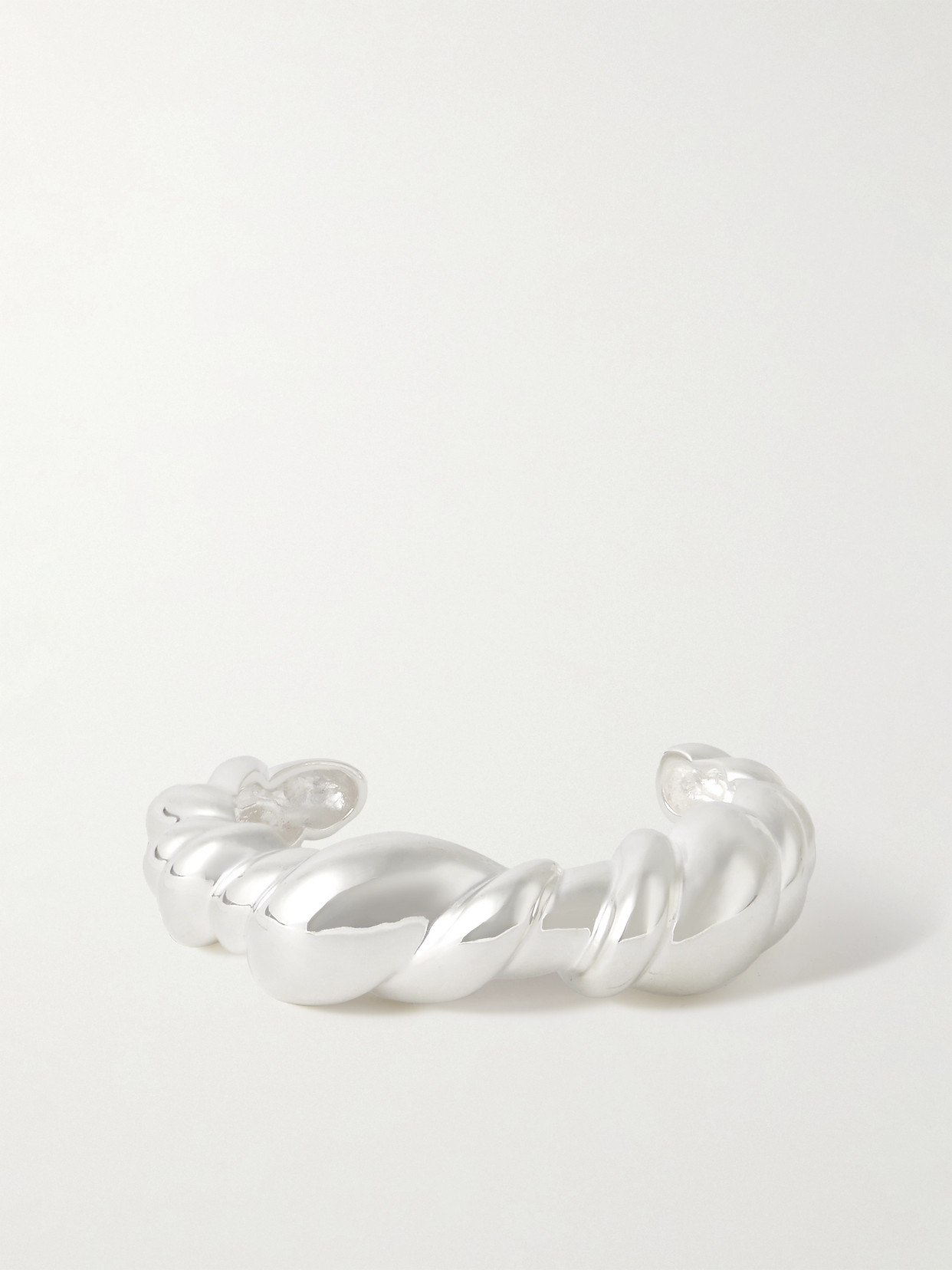 Completedworks - Meandering Rhodium-plated Cuff - Silver