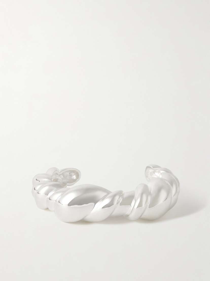 Completedworks Meandering Rhodium-plated Cuff