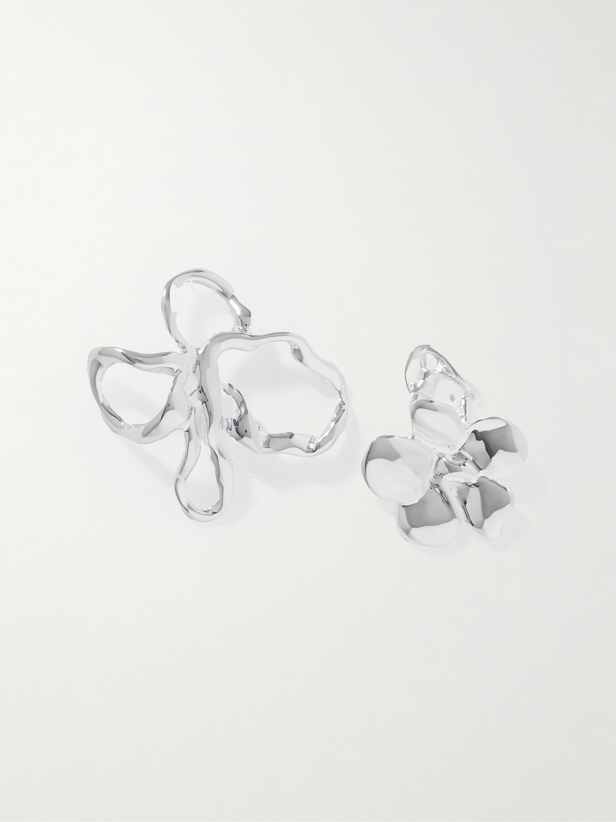 Completedworks The Past Within The Present Recycled Silver Earrings In Metallic