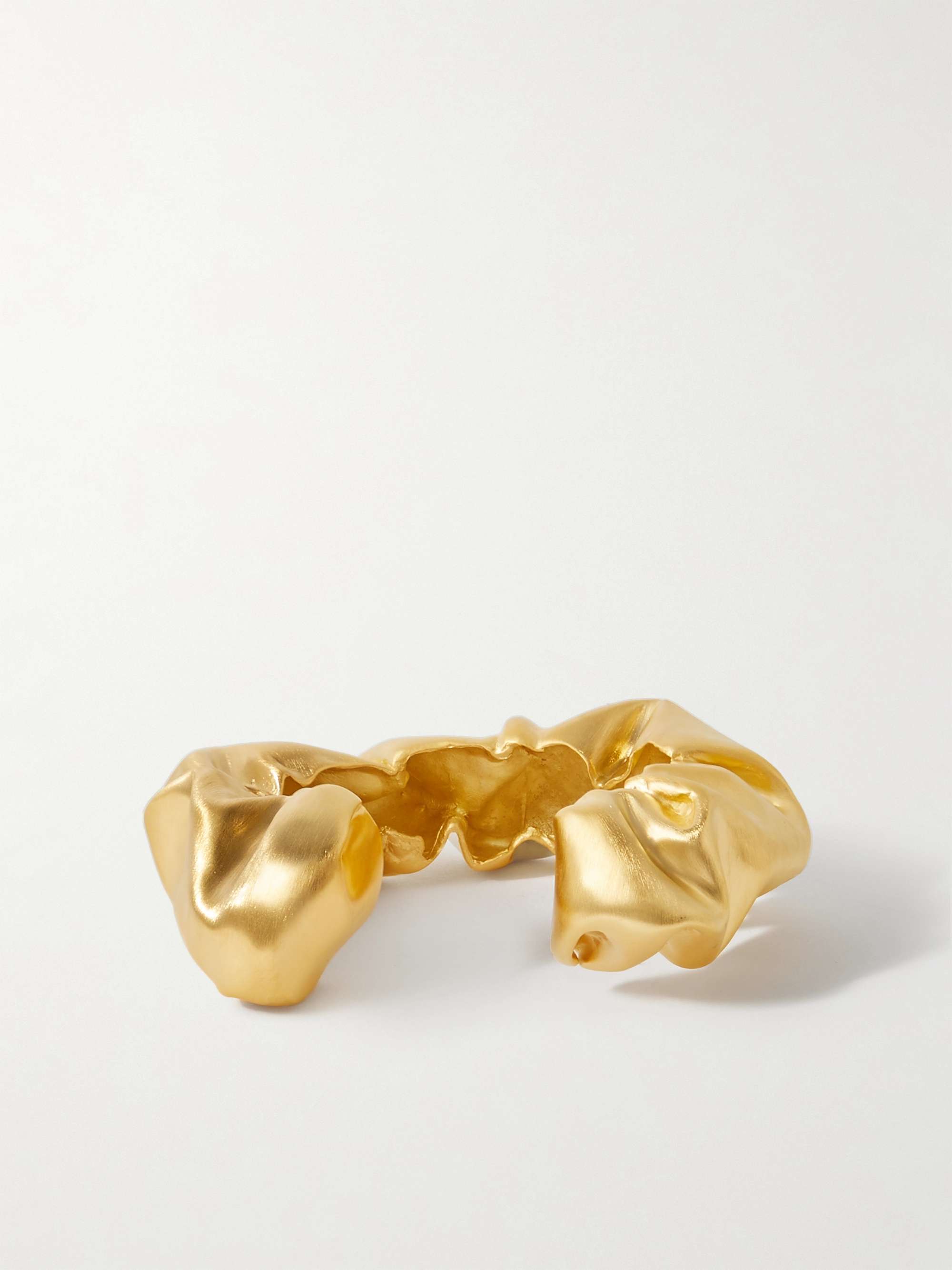 COMPLETEDWORKS Scrunch gold vermeil cuff