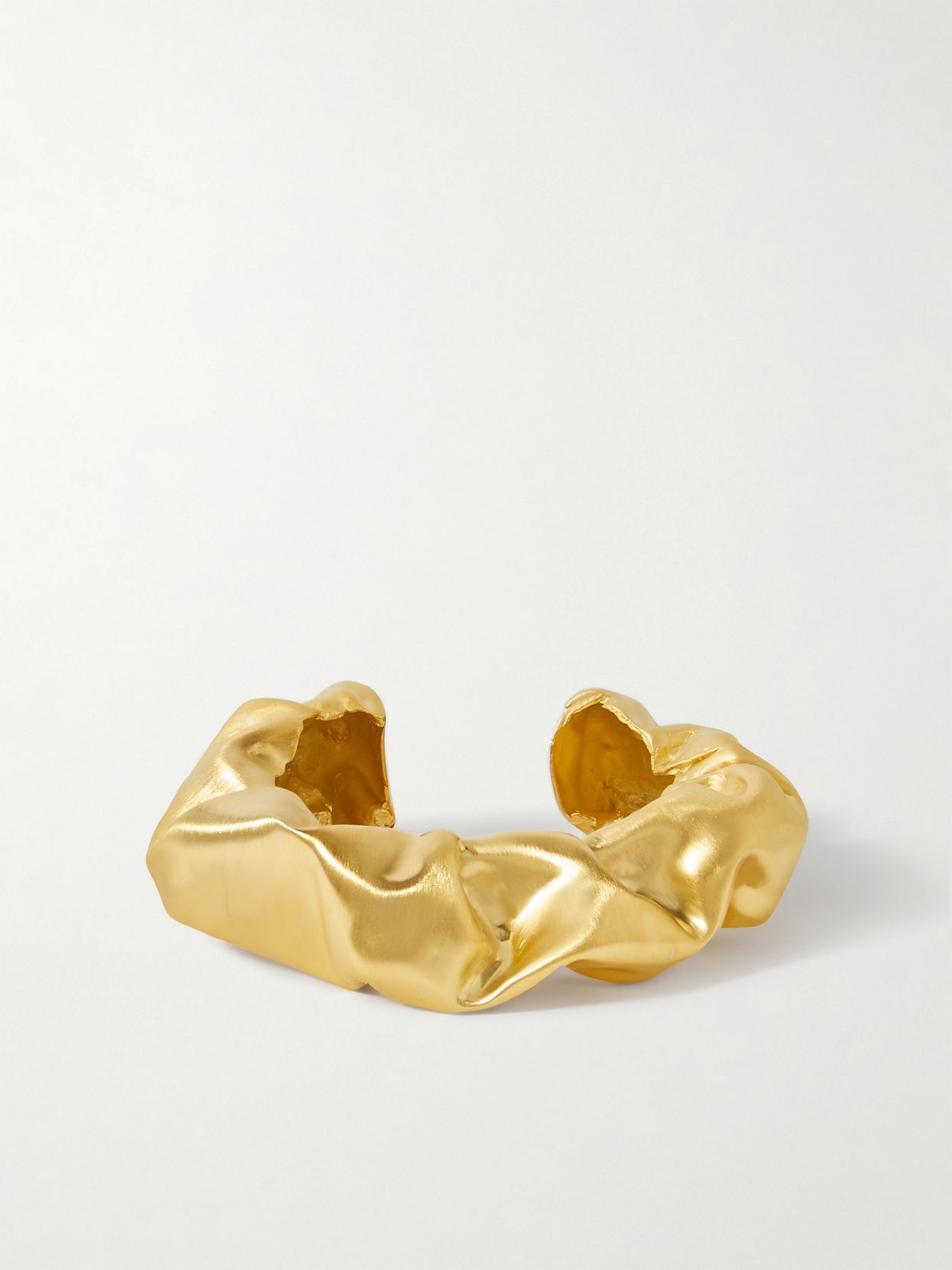 Scrunch gold vermeil cuff