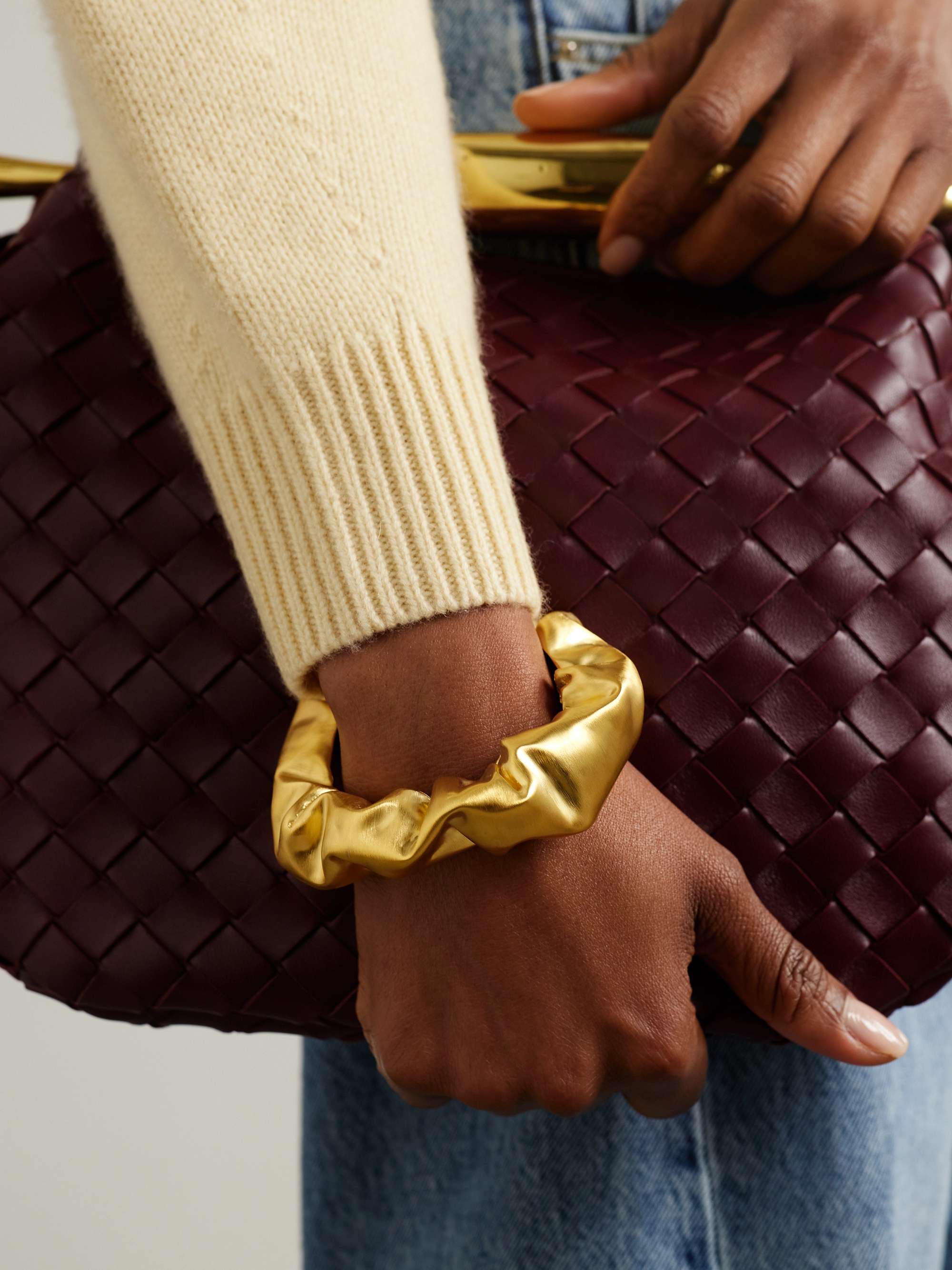 COMPLETEDWORKS Scrunch gold vermeil cuff