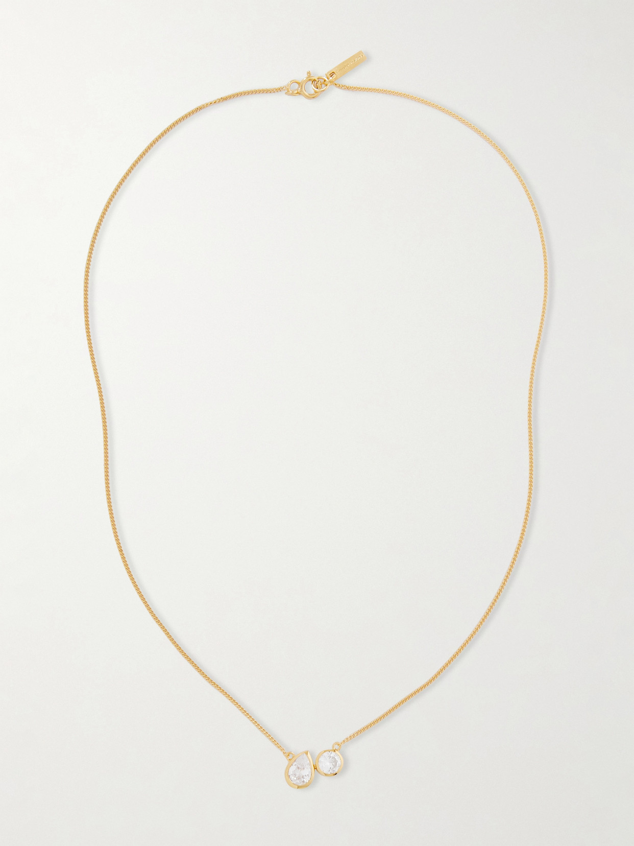 Completedworks Like Peas In A Pod Recycled Gold Vermeil Cubic Zirconia Necklace In Gold