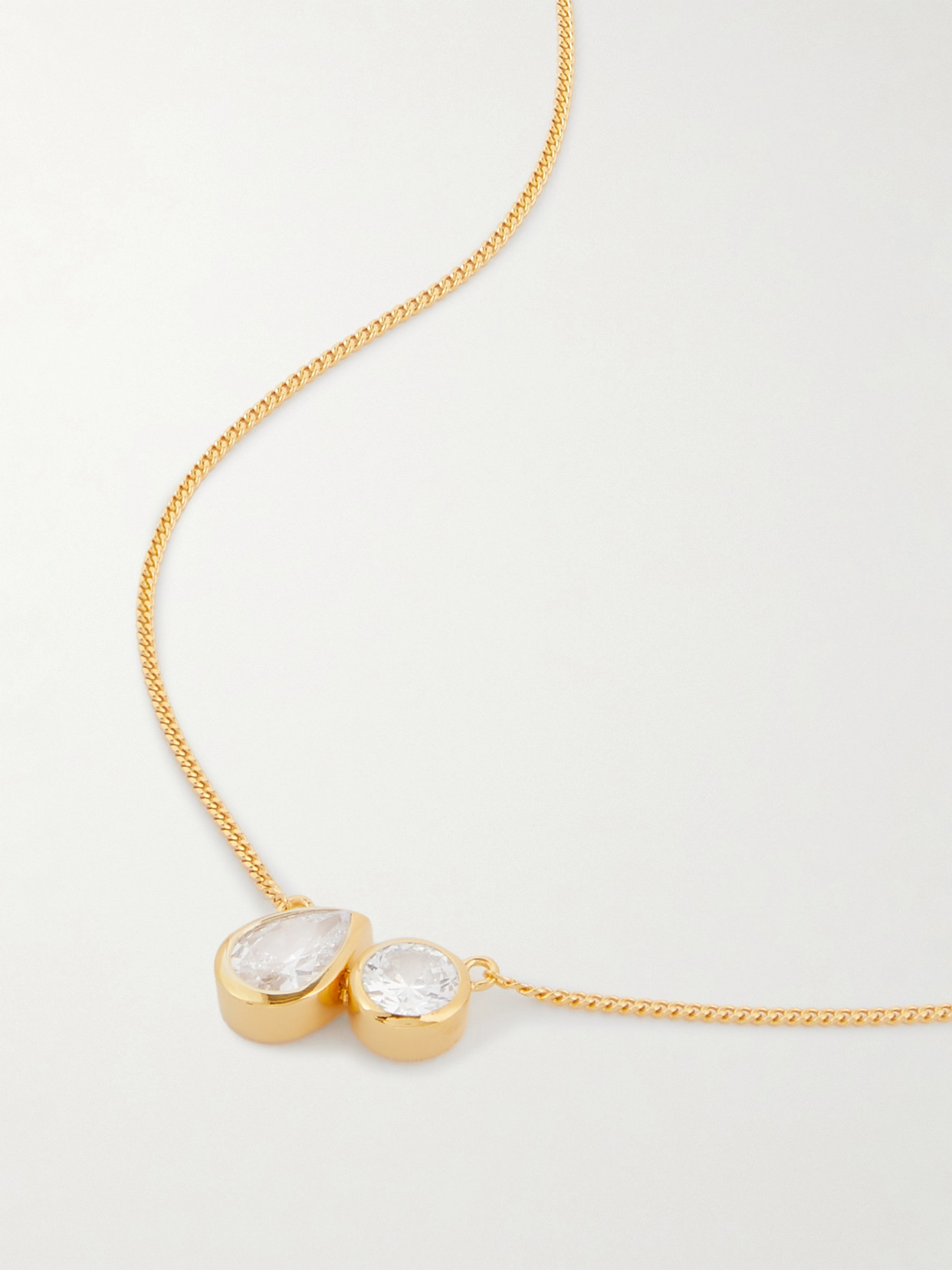 Completedworks Like Peas In A Pod Recycled Gold Vermeil Cubic Zirconia Necklace